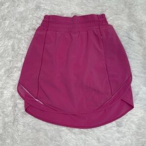 Lululemon Hotty Hot High Rise Pink Skort Women’s Size 2 Lined Tennis Golf Skirt
